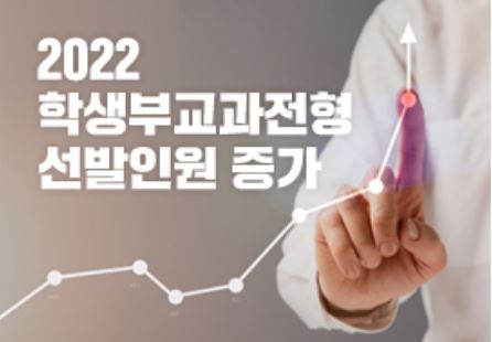 2022학년도 대학 입시에서 '학생부교과전형'에 대한 수험생들의 관심이 뜨겁다. 인서울 대학들이 선발 인원을 늘렸고, 수능 체계 변화와 2015개정교육과정 도입에 따른 진로선태과목 반영 여부 등의 변수가 생기면서 합격 가능성을 타진하는 셈법이 복잡하다.(교육사랑신문 권성하 기자/진학사 사진)